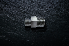Переходник из нержавейки 1/2 NPT коническая - 3/8 BSP